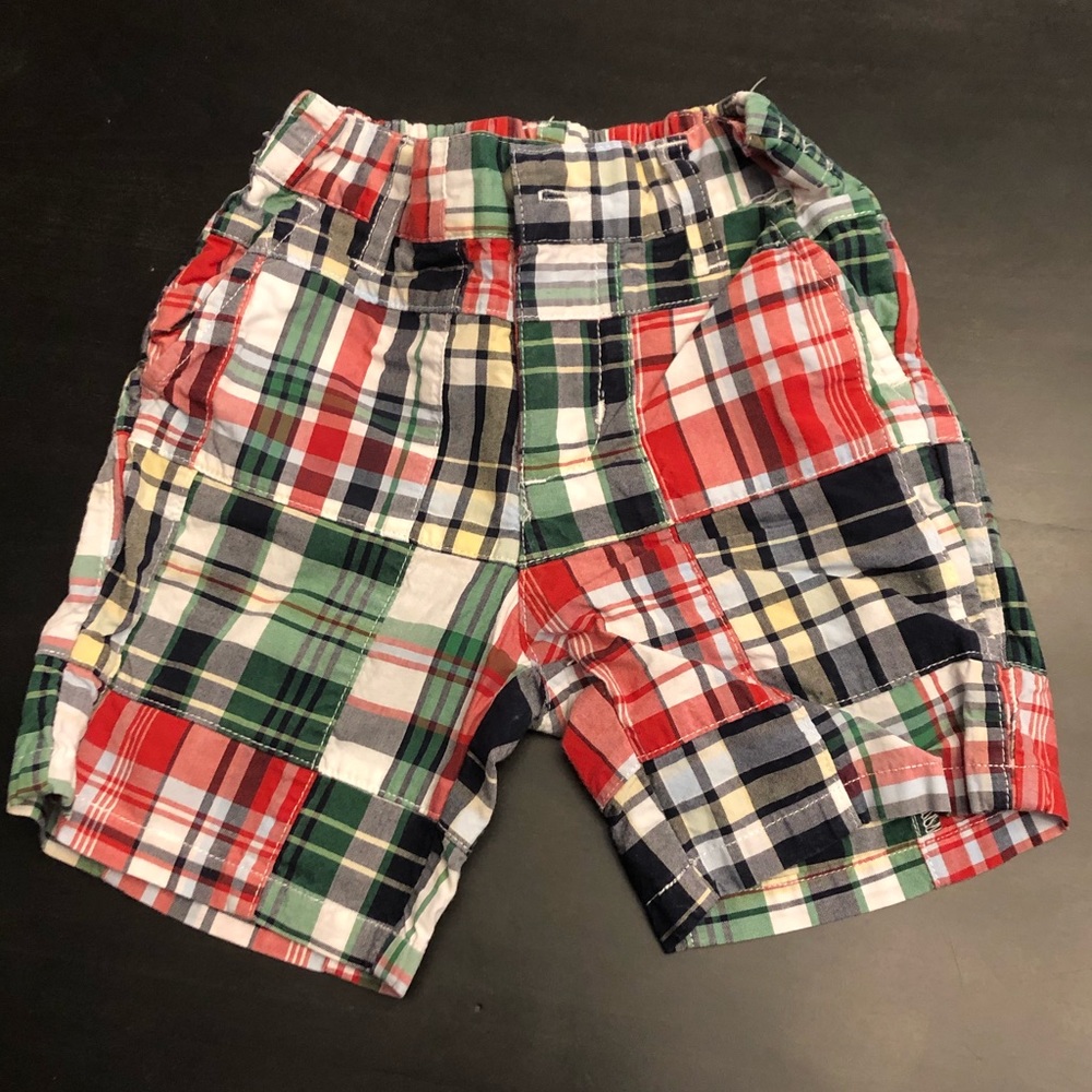 Janie and Jack madras shorts